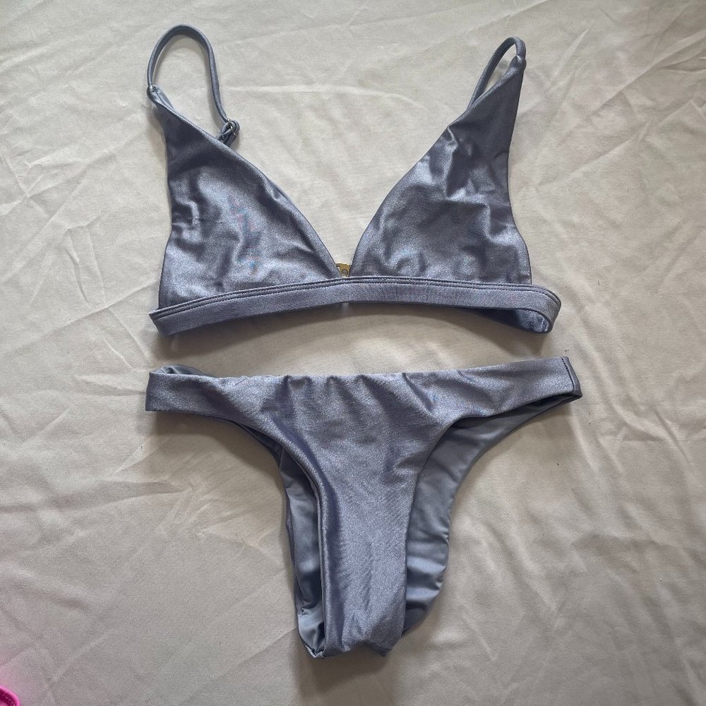 9.0 Swim Metallic Tulum Bikini Top - Picture 4 of 4